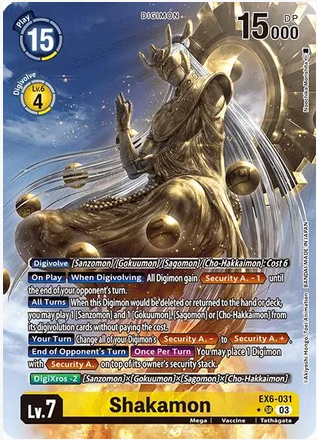 Shakamon - EX6-031 - SR - Alternate Art - Foil